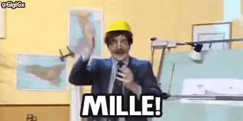 Fabio De Luigi Says MILLE!