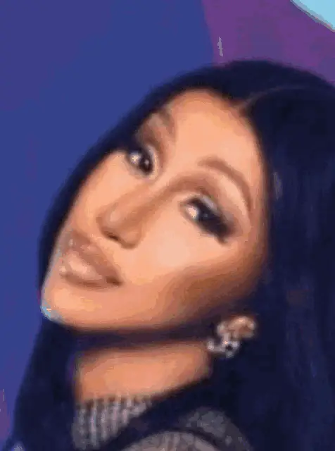 Cardi B Almond Face Change