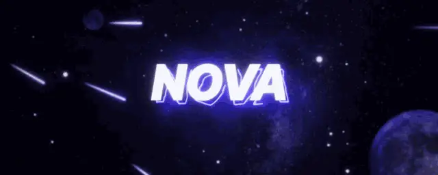 Nova Glowing Text Animation