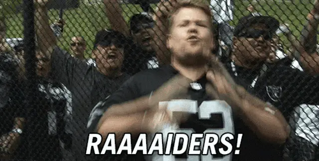 Raiders Fan Cheers Loudly – free memes GIF download | meme platform