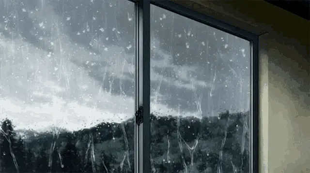 Raindrops on Window Pane