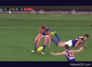 Australian Rules Football Match Action