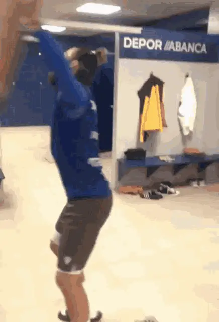 Christiansantos Dances in Depor Locker Room