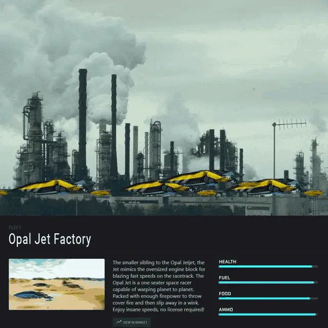 Opal Jet Factory in Star Atlas
