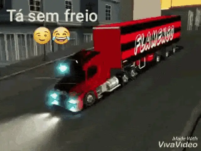 Caminhão Flamenguista sem Freio