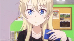 Omake Gif Anime - New Game! - Episode 10 - Yagami Phone Message.gif