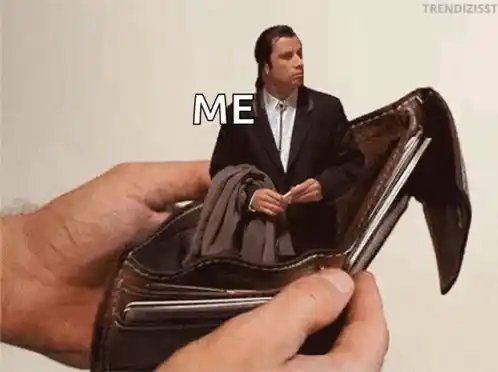 John Travolta Confused in Empty Wallet Meme