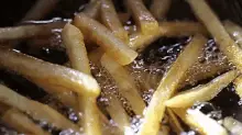 French Fries In Oil