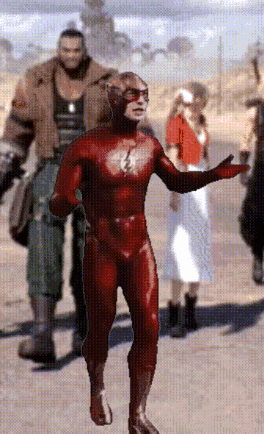 The Flash Dances with Final Fantasy 7 Rebirth Characters
