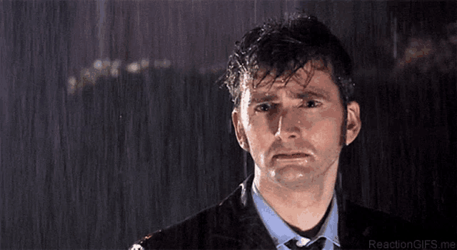 David Tennant as The Doctor, Sad in Rain
