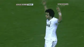 Marcelo's Reaction for Real Madrid