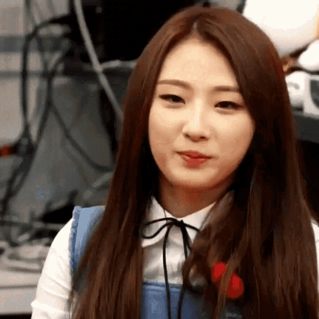 Ha Seul's Adorable Heart Fingers Gesture