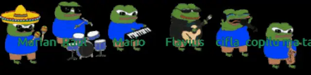 Casa: Animated Frogs Playing Music