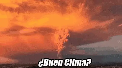 Volcán en Erupción: ¿Buen Clima?