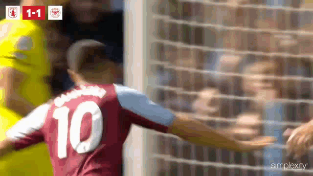 Emiliano Buendia Goal Celebration for Aston Villa