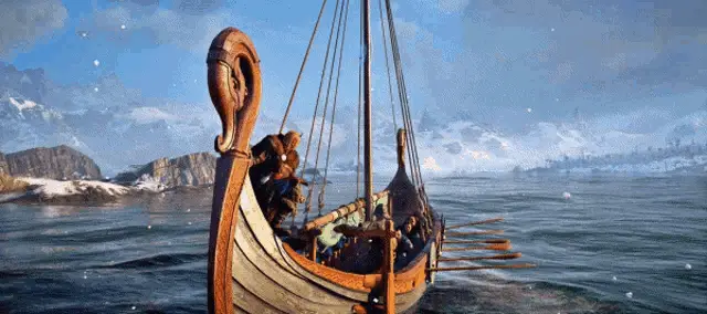 Assassins Creed Valhalla: Viking Longship Sailing