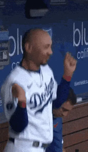 Mookie Betts Dancing in Dodgers Uniform – free GIF download | meme platform | memes GIF