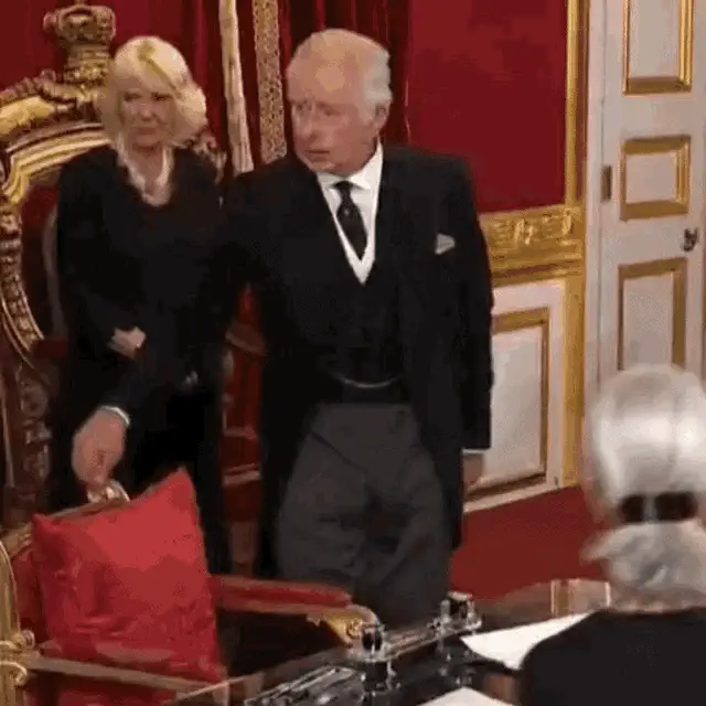 King Charles III Annoyed by Pen