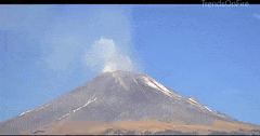 Volcano Eruption in central Mexico CCTV cameras captured the exact eruption