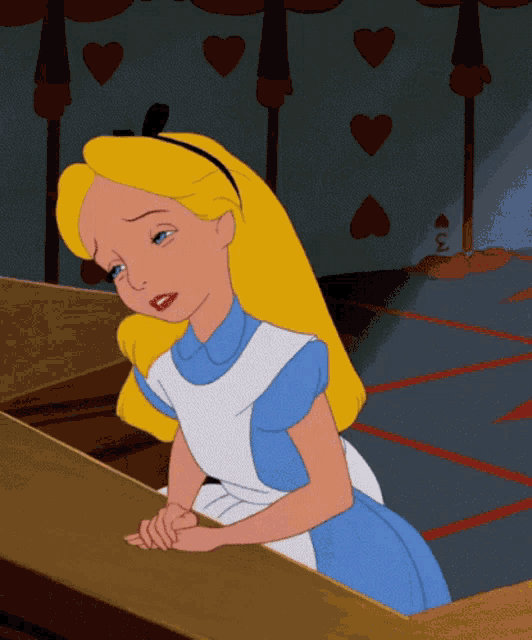 Alice in Wonderland: Frustrated Sigh