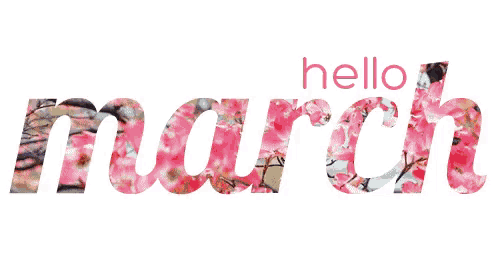 Hello March: Floral Cherry Blossom Design