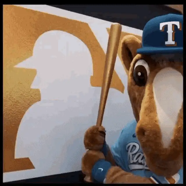 Texas Rangers Captain Swings Bat