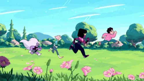 Steven Universe Future Characters Running