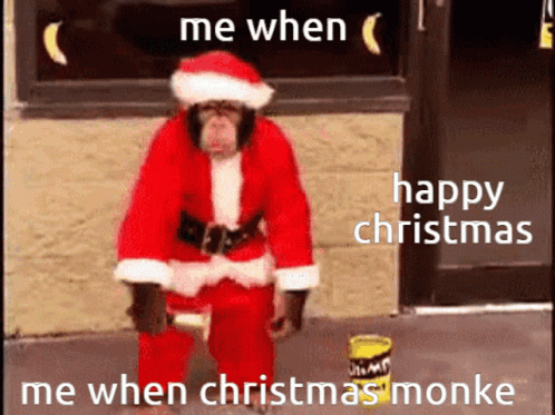 Christmas Monkey Meme