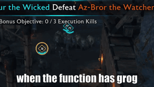 Grog Som: When the Function Has Grog