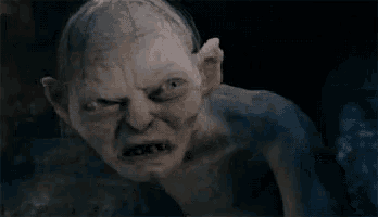 Gollum's Furious Outburst