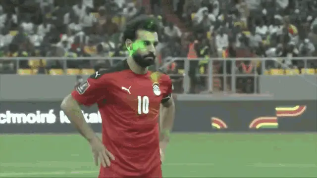 Mohamed Salah Targeted by Lasers During Penalty