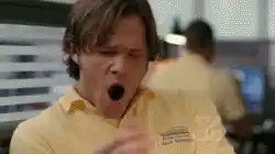 Jared Padalecki Yawning as Sam Winchester