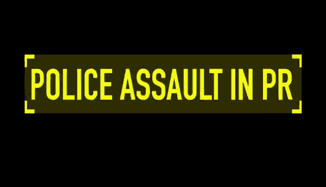 Police Assault In Progress Animated Text