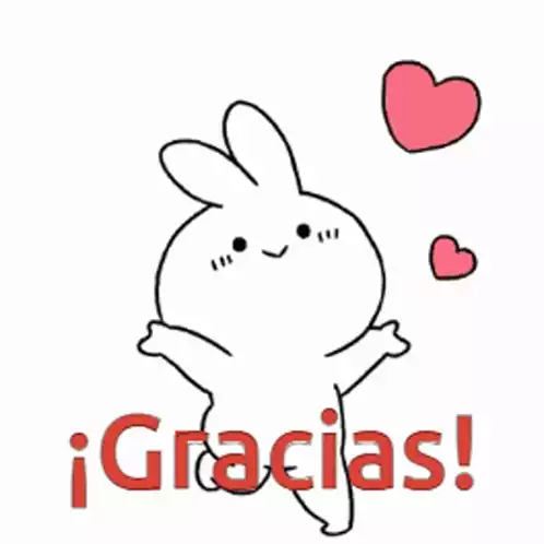 Cute Bunny Says Gracias!