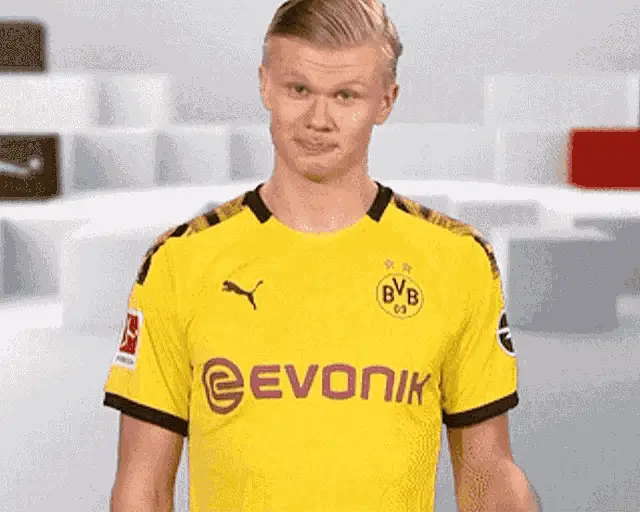 Erling Haaland Points and Smirks