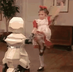Small Wonder: Girl Dances with Robot