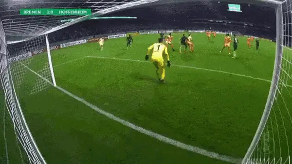 SVW Werder Bremen vs Hoffenheim Goalkeeper Save