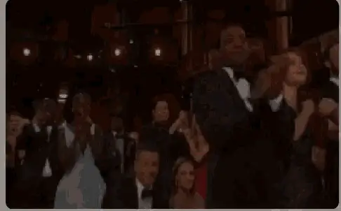 Animated GIF of a standing ovation