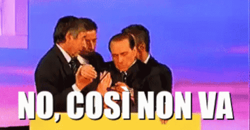Silvio Berlusconi: No, così non va