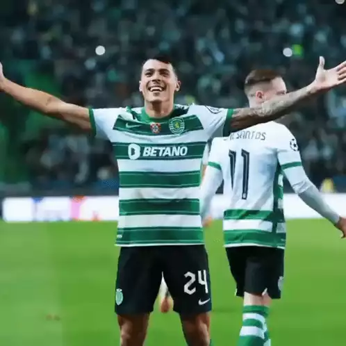 Sporting CP Pedro Porro Celebration
