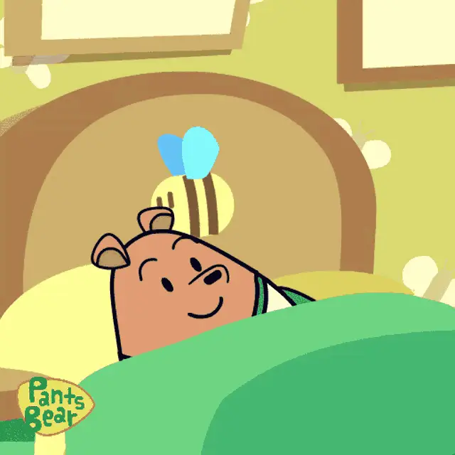Pants Bear Says Good Night – free GIF download | meme platform | memes GIF