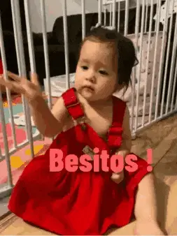 Baby Ioana Maiara Blows Kisses (Besitos!)