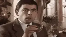Shocked Rowan Atkinson
