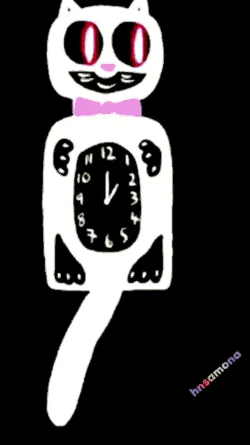 Daylight Savings Cat Clock