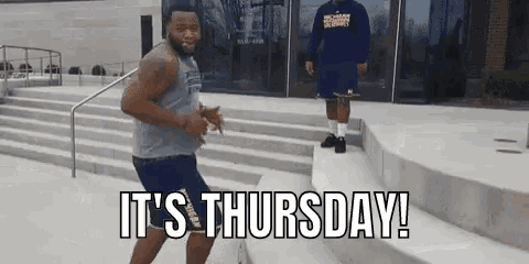 Man's "It's Thursday!" Dance Celebration