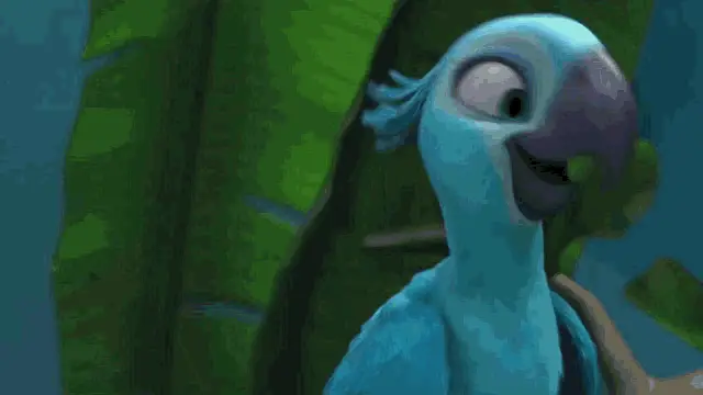Rio: Blu and Jewel's Affectionate Moment