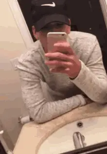 Lit Bathroomselfie