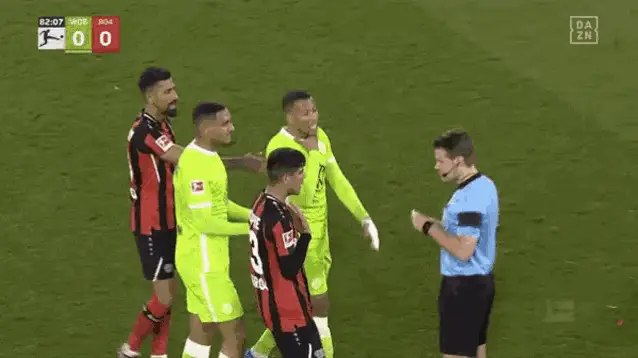 Brych Yellow Card Leverkusen Wolfsburg