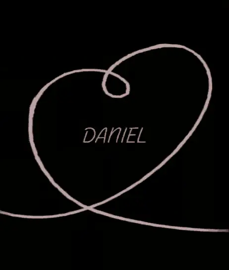 Animated Heart with Daniel's Name