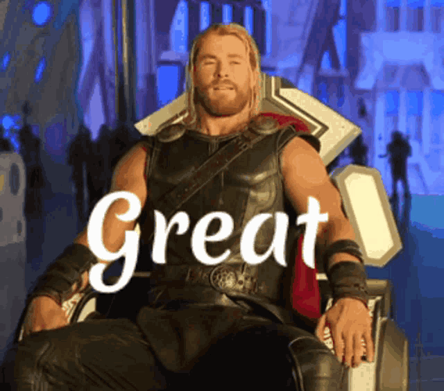 Chris Hemsworth as Thor: Great News